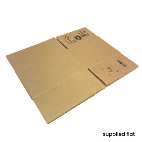 254 x 203 x 152mm corrugated Postal Box x 25 by eco-craft - made in the UK