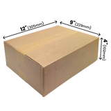 305 x 229 x 102mm corrugated Postal Box x 25 by eco-craft - made in the UK
