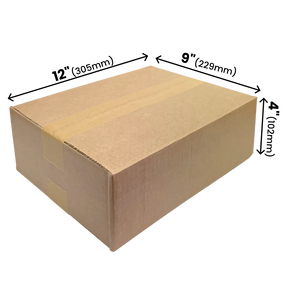 305 x 229 x 102mm corrugated Postal Box x 25 by eco-craft - made in the UK