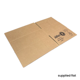 305 x 229 x 102mm corrugated Postal Box x 25 by eco-craft - made in the UK