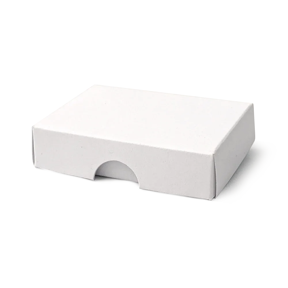 50x70x17mm Box & Lid - white by eco-craft - made in the UK