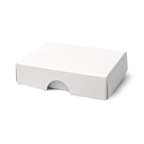 50x70x17mm Box & Lid - white by eco-craft - made in the UK