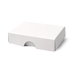 50x70x17mm Box & Lid - white by eco-craft - made in the UK