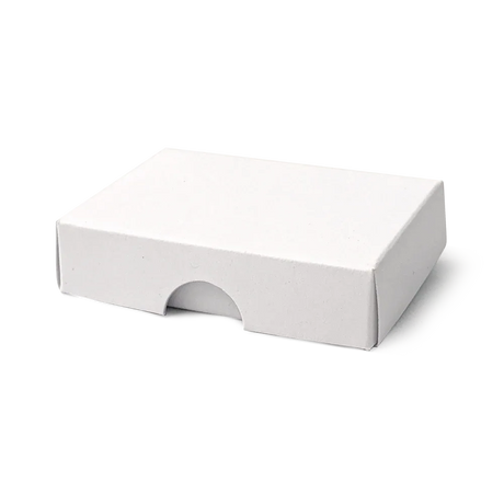 50x70x17mm Box & Lid - white by eco-craft - made in the UK