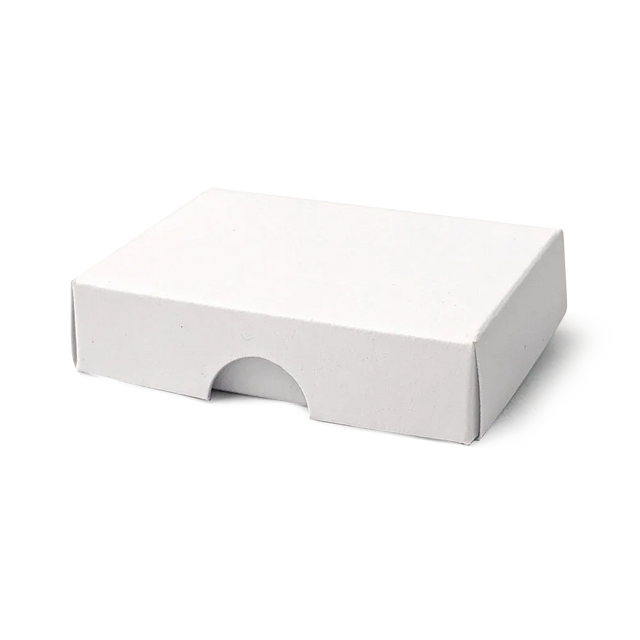 50x70x17mm Box & Lid - white by eco-craft - made in the UK