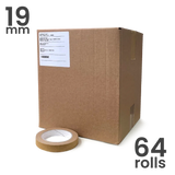 Wholesale Box Self Adhesive Paper Tape (19mm wide x 64 rolls) by eco-craft - made in the UK