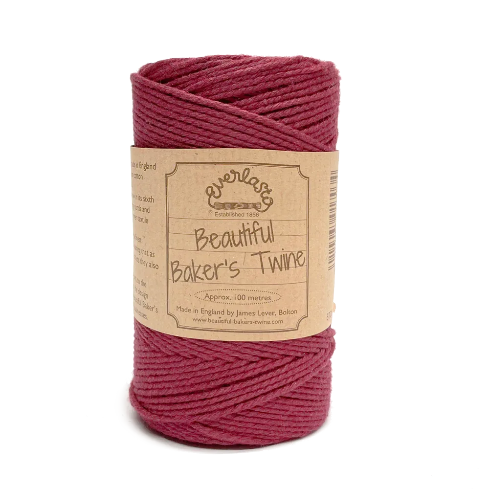 Cotton Twine - Burgundy by eco-craft - made in the UK