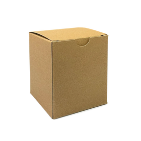 Small Tuck-End Candle Box - 67x67x87mm - Hairy Manilla (400g) by eco-craft - made in the UK