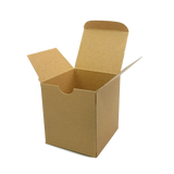 Small Tuck-End Candle Box - 67x67x87mm - Hairy Manilla (400g) by eco-craft - made in the UK