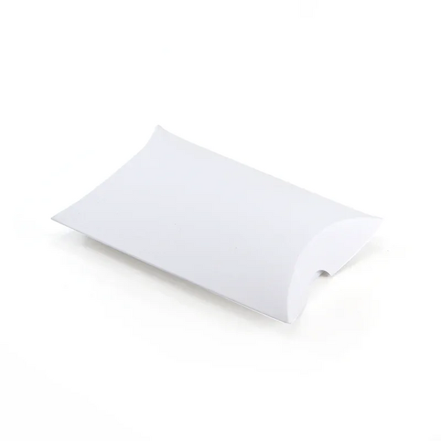 Mini Pillow Box - 85 x 74 x 20mm - White by eco-craft - made in the UK