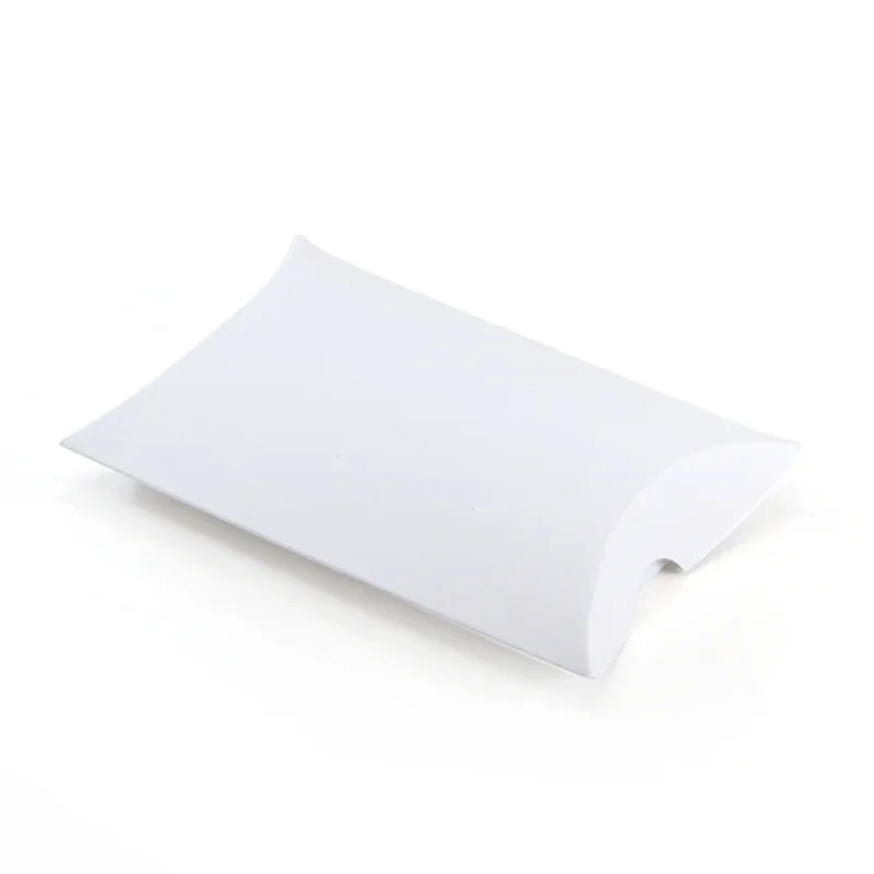 Small Pillow Box - 100 x 85 x 25mm - White by eco-craft - made in the UK