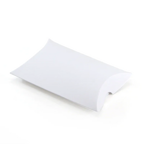 Small Pillow Box - 100 x 85 x 25mm - White by eco-craft - made in the UK