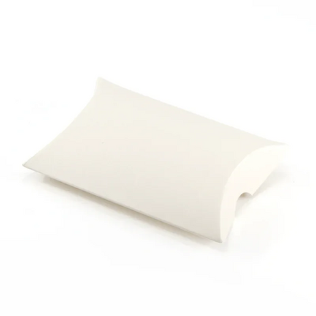 Small Pillow Box - 100 x 85 x 25mm - Ivory by eco-craft - made in the UK