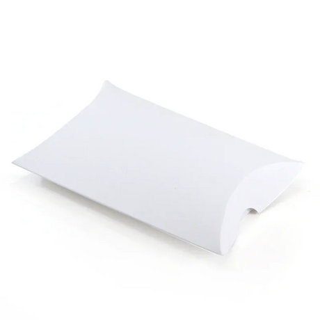 Medium Pillow Box - 122 x 100 x 30mm - White by eco-craft - made in the UK