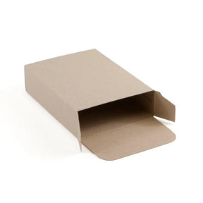 Tuck-End Rectangular Box - 110mm x 85mm x 30mm - Hairy Manilla by eco-craft - made in the UK