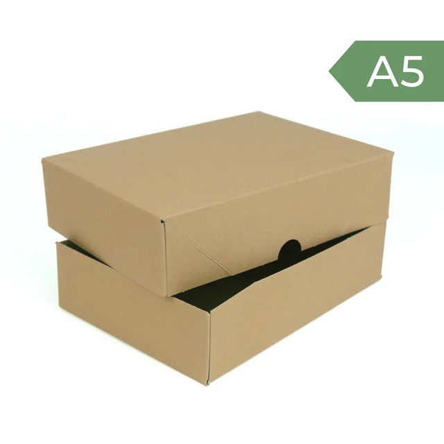 A5 Pop-Up Gift Box and Lid - Kraft Brown by eco-craft - made in the UK