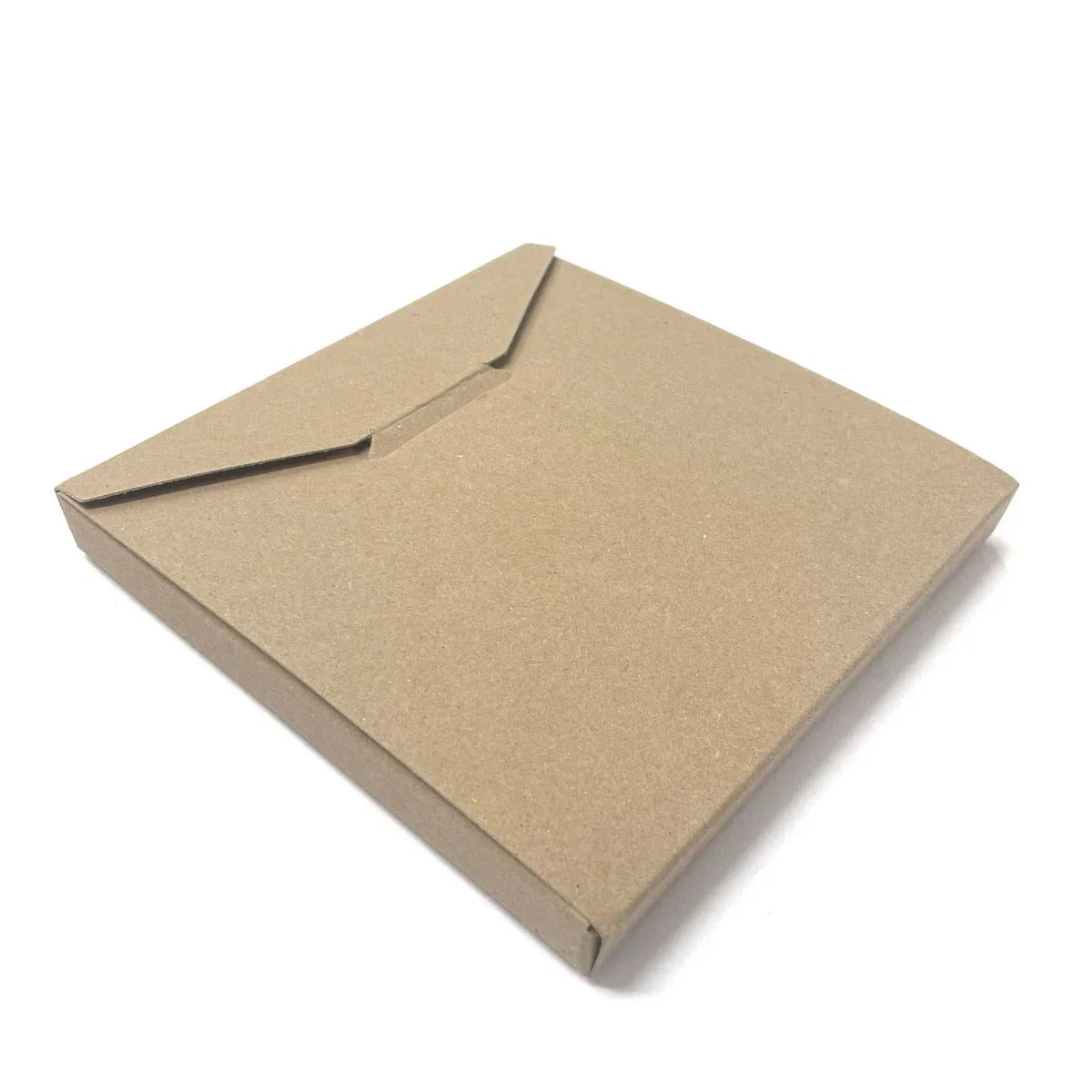 135mm Square No-Glue Locking Box - Hairy Manilla (400g) by eco-craft - made in the UK