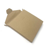 135mm Square No-Glue Locking Box - Hairy Manilla (400g) by eco-craft - made in the UK