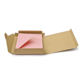 C6 No-Glue Locking Box - Hairy Manilla (400g) by eco-craft - made in the UK