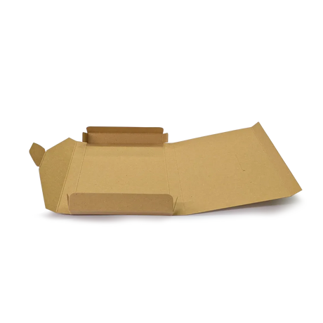 C6 No-Glue Locking Box - Hairy Manilla (400g) by eco-craft - made in the UK