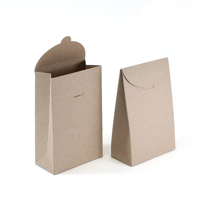 Large Taper Top Box - 100 x 46 x 175mm - Hairy Manilla by eco-craft - made in the UK