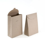 Small Taper Top Box - 79 x 40 x 120 mm - Hairy Manilla by eco-craft - made in the UK