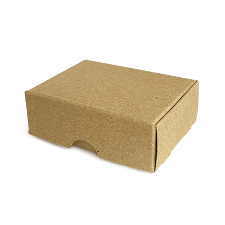 Small No-Glue Soap Box - 74x51x25mm - Hairy Manilla by eco-craft - made in the UK