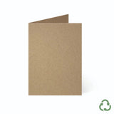 90x126mm Card Blanks - Hairy Manilla (Kraft Brown) by eco-craft - made in the UK