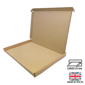 322x229x22mm (C4) PIP Large Letter Postal Box - Brown by eco-craft - made in the UK