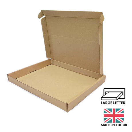 222x160x22mm (C5) PIP Large Letter Postal Box - Brown by eco-craft - made in the UK