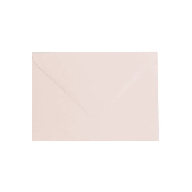 C6 Recycled Envelope Blush by eco-craft - made in the UK
