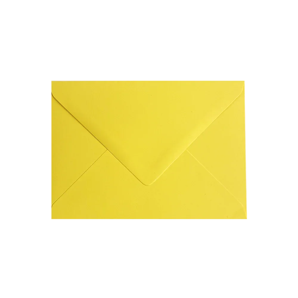 C6 Recycled Envelope Citron by eco-craft - made in the UK