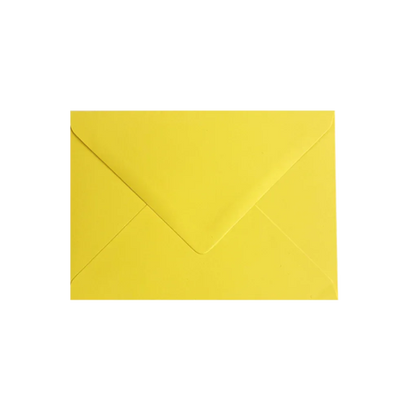 C6 Recycled Envelope Citron by eco-craft - made in the UK