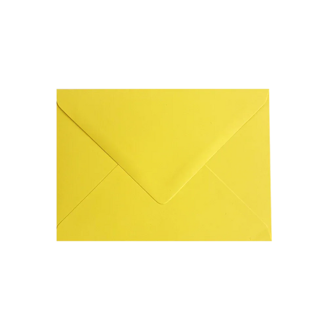 C6 Recycled Envelope Citron by eco-craft - made in the UK