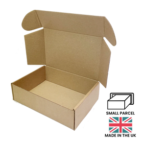 160x110x50mm (C6) Small Parcel Postal Box - Brown by eco-craft - made in the UK