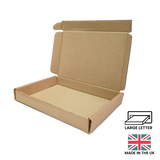 160x110x22mm (C6) PIP Large Letter Postal Box - Brown by eco-craft - made in the UK