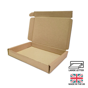 160x110x22mm (C6) PIP Large Letter Postal Box - Brown by eco-craft - made in the UK