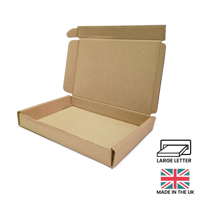 160x110x22mm (C6) PIP Large Letter Postal Box - Brown by eco-craft - made in the UK