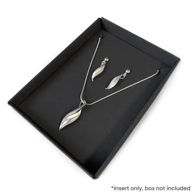 Earring & Necklace Multi-function Insert for C7 box - Black by eco-craft - made in the UK
