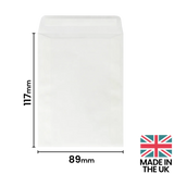 89x117mm (C7) Peel & Seal Glassine Envelope by eco-craft - made in the UK