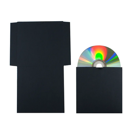 CD Sleeve/Wallet - Black by eco-craft - made in the UK