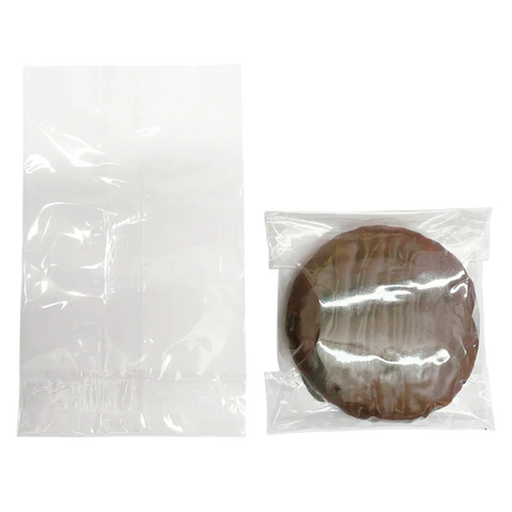 76 x 127mm Folded-Base Cellulose Clear Display Bag by eco-craft - made in the UK