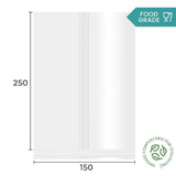 150 x 250mm Cellulose Clear Display Bag by eco-craft - made in the UK