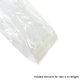 237 x 74 x 50mm Folded-Base Cellulose Clear Gusset Bag by eco-craft - made in the UK