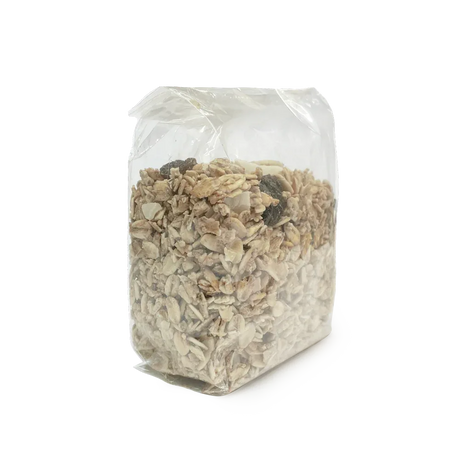 130 x 74 x 45mm Folded-Base Cellulose Clear Gusset Bag by eco-craft - made in the UK