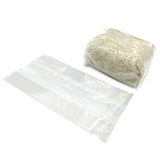 153 x 74 x 45mm Folded-Base Cellulose Clear Gusset Bag by eco-craft - made in the UK