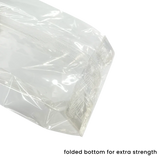 153 x 74 x 45mm Folded-Base Cellulose Clear Gusset Bag by eco-craft - made in the UK