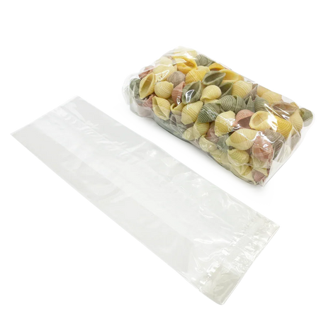 237 x 74 x 50mm Folded-Base Cellulose Clear Gusset Bag by eco-craft - made in the UK