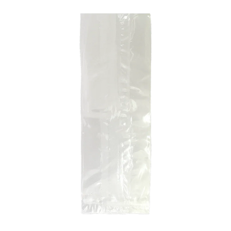 237 x 74 x 50mm Folded-Base Cellulose Clear Gusset Bag by eco-craft - made in the UK