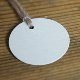 Circle Gift Tags 20Pk - EcoNatural by eco-craft - made in the UK